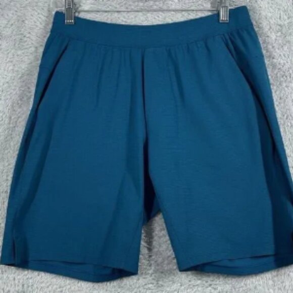 Lululemon Performance Mens‎ Shorts Size Medium Blue Aqua - Picture 1 of 4